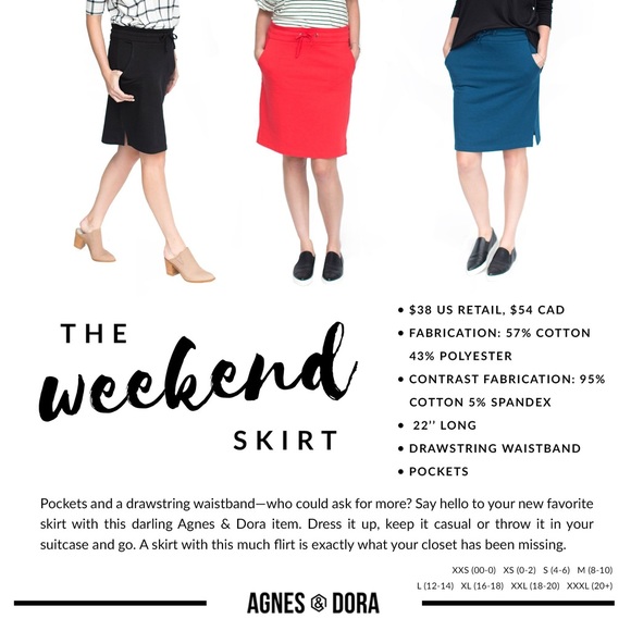 Agnes & Dora Black Weekend Skirt - Picture 2 of 3